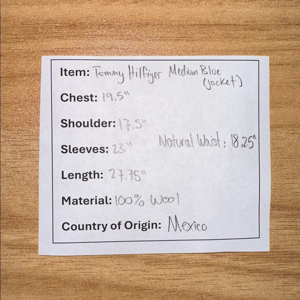 Medium Blue Tommy Hilfiger Suit - Picture 8 of 9